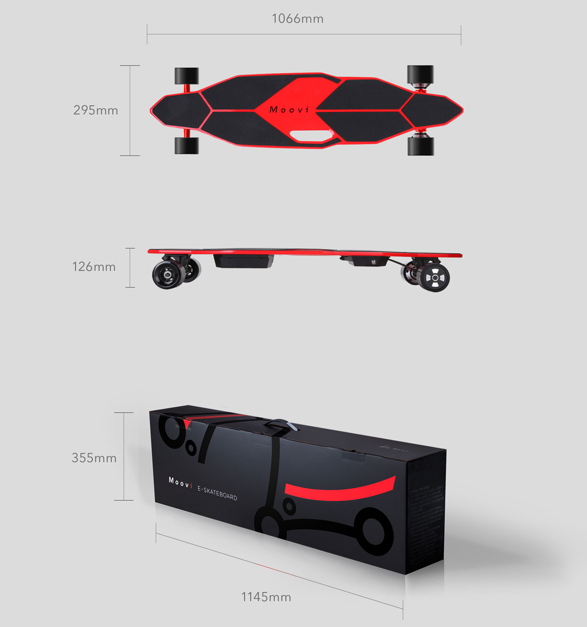 Skate elétrico UEB203A